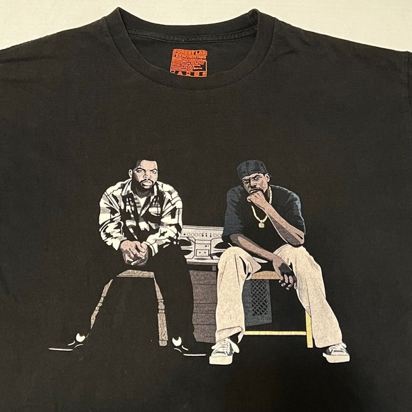 Forest Lab Friday Movie Ice Cube Chris Tucker Black Graphic Shirt Men's Large - Picture 1 of 8
